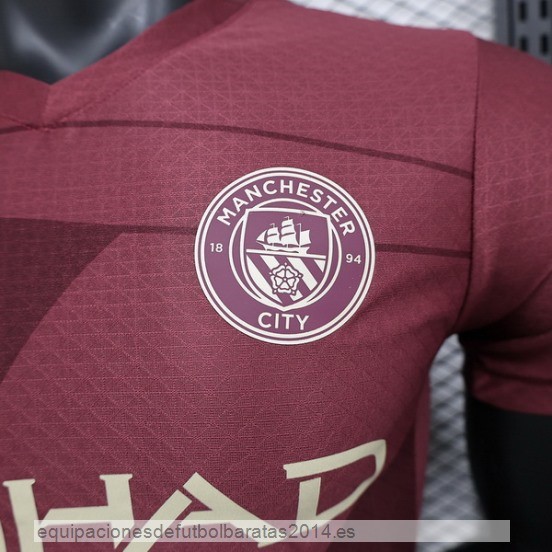 Nuevo 3ª Jugadores Camiseta Manchester City 24/25 Rojo Baratas